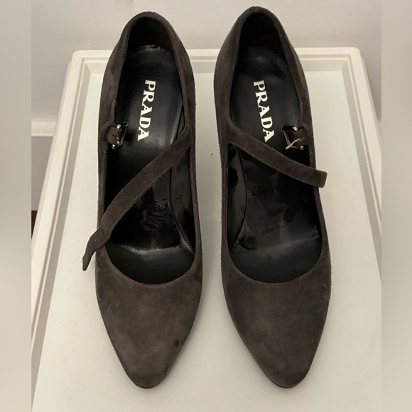 Prada heels, gray, size 38 - Picture 2 of 5